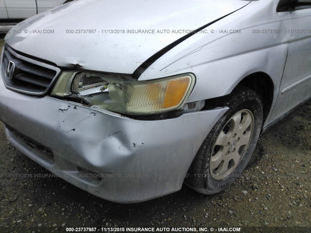 5FNRL18063B099163 - 2003 HONDA ODYSSEY EXL SILVER photo 6