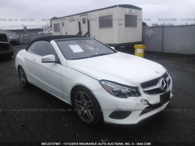 WDDKK5KFXEF263348 - 2014 MERCEDES-BENZ E 350 WHITE photo 1