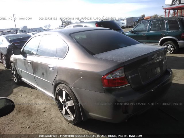 4S3BL626697213334 - 2009 SUBARU LEGACY 2.5I LIMITED BROWN photo 3