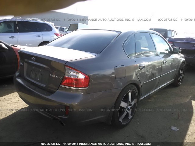 4S3BL626697213334 - 2009 SUBARU LEGACY 2.5I LIMITED BROWN photo 4