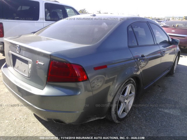 19UUA66265A077551 - 2005 ACURA TL GRAY photo 4