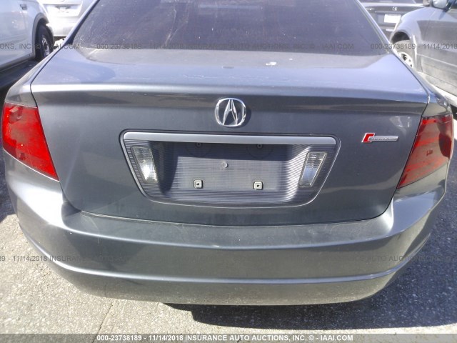 19UUA66265A077551 - 2005 ACURA TL GRAY photo 6