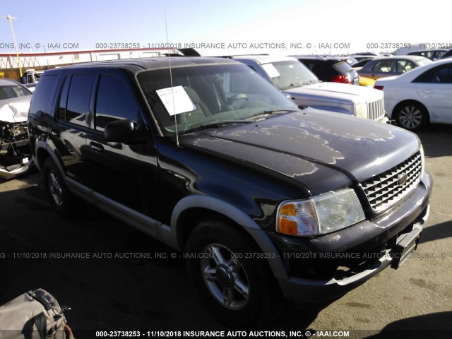 1FMZU73E02ZB71546 - 2002 FORD EXPLORER XLT BLACK photo 1