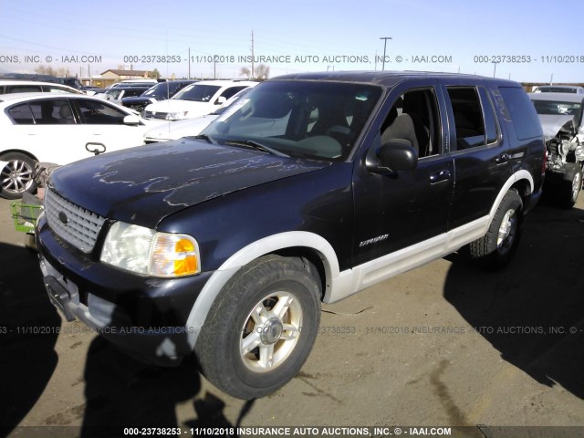 1FMZU73E02ZB71546 - 2002 FORD EXPLORER XLT BLACK photo 2