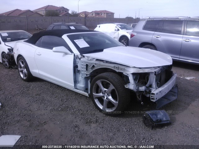 2G1FK3DJ7D9246590 - 2013 CHEVROLET CAMARO 2SS WHITE photo 1