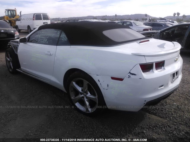 2G1FK3DJ7D9246590 - 2013 CHEVROLET CAMARO 2SS WHITE photo 3