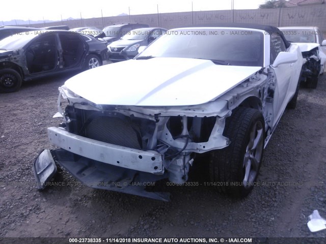 2G1FK3DJ7D9246590 - 2013 CHEVROLET CAMARO 2SS WHITE photo 6