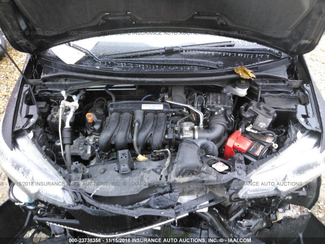 JHMGK5H79HS014470 - 2017 HONDA FIT EX/EXL BLACK photo 10