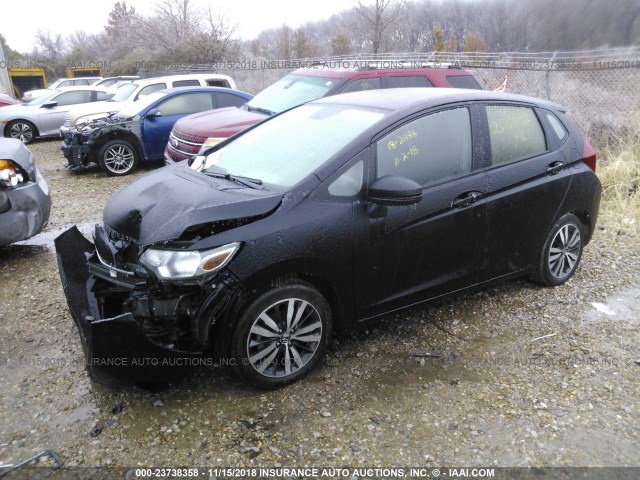 JHMGK5H79HS014470 - 2017 HONDA FIT EX/EXL BLACK photo 2