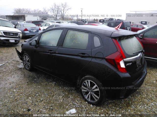 JHMGK5H79HS014470 - 2017 HONDA FIT EX/EXL BLACK photo 3