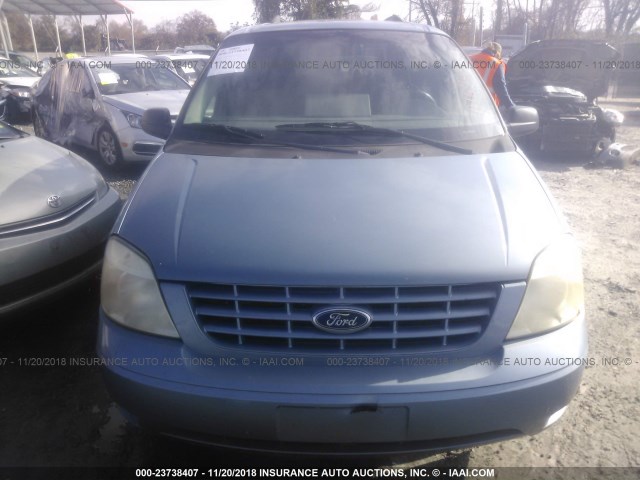 2FMZA516X7BA16943 - 2007 FORD FREESTAR SE Light Blue photo 6