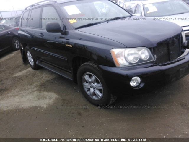 JTEHF21A320050913 - 2002 TOYOTA HIGHLANDER LIMITED BLACK photo 1