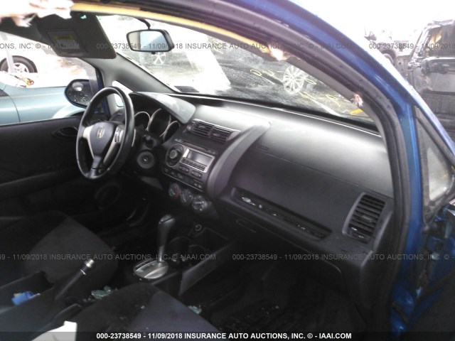 JHMGD38657S020125 - 2007 HONDA FIT S BLUE photo 5