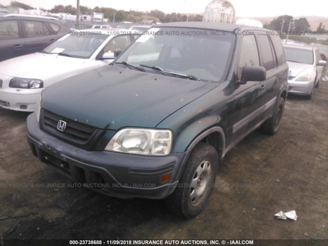 JHLRD2840XC020503 - 1999 HONDA CR-V LX GREEN photo 2