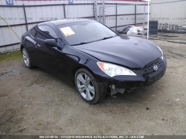 KMHHT6KD2AU016283 - 2010 HYUNDAI GENESIS COUPE 2.0T BLACK photo 1