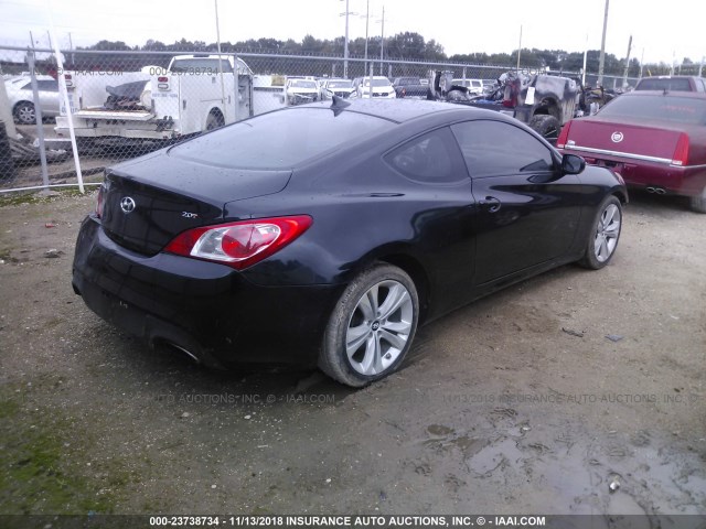 KMHHT6KD2AU016283 - 2010 HYUNDAI GENESIS COUPE 2.0T BLACK photo 4