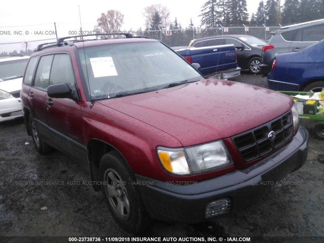 JF1SF6354XH709520 - 1999 SUBARU FORESTER L MAROON photo 1