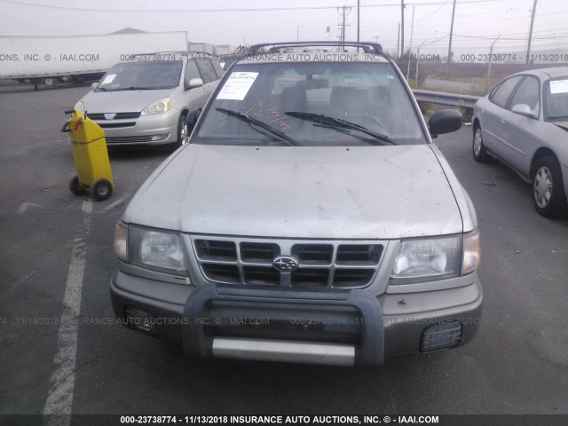 JF1SF6553YH710902 - 2000 SUBARU FORESTER S SILVER photo 6