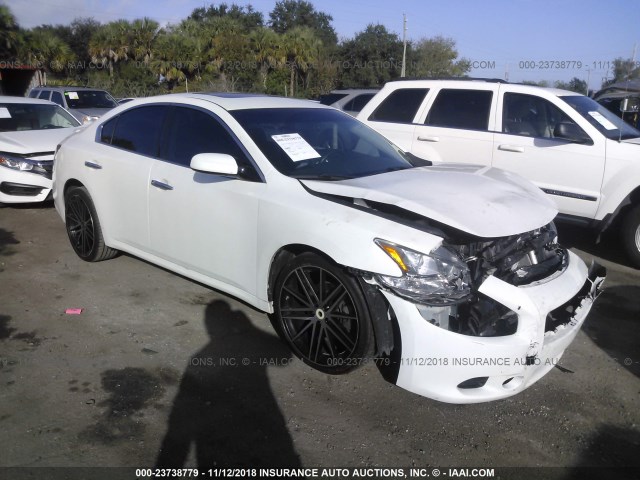 1N4AA5AP8EC459752 - 2014 NISSAN MAXIMA S/SV WHITE photo 1