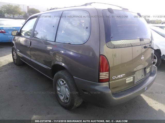 4N2DN11W5TD847540 - 1996 NISSAN QUEST XE/GXE BROWN photo 3