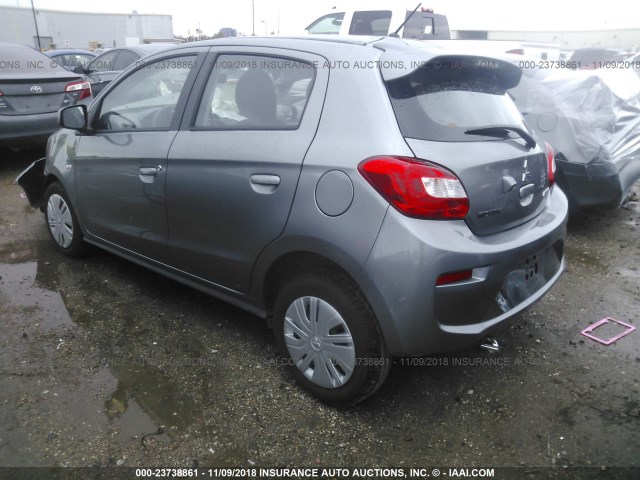 ML32A3HJ4JH007740 - 2018 MITSUBISHI MIRAGE ES GRAY photo 3