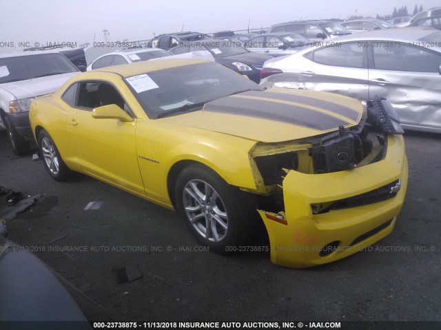 2G1FE1E39D9222044 - 2013 CHEVROLET CAMARO LS YELLOW photo 1