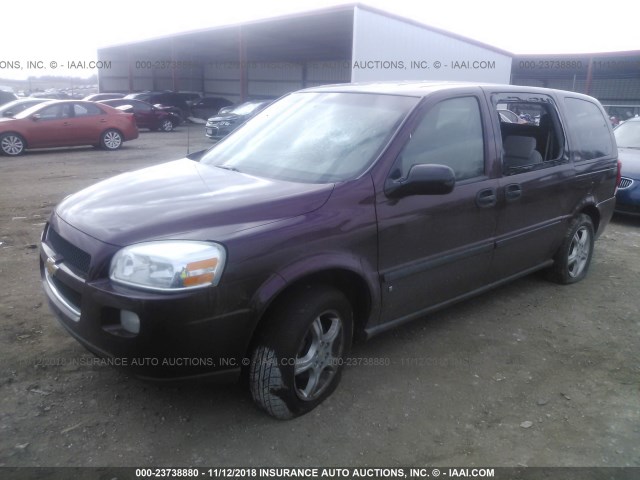 1GNDV23197D196808 - 2007 CHEVROLET UPLANDER LS MAROON photo 2