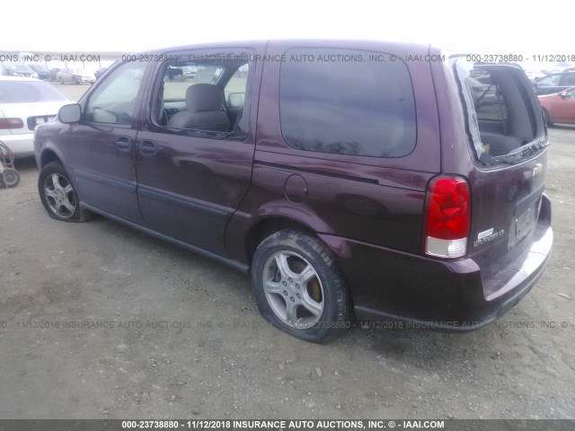 1GNDV23197D196808 - 2007 CHEVROLET UPLANDER LS MAROON photo 3