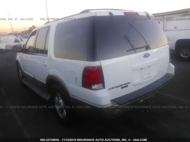 1FMPU17L94LB41772 - 2004 FORD EXPEDITION EDDIE BAUER WHITE photo 3