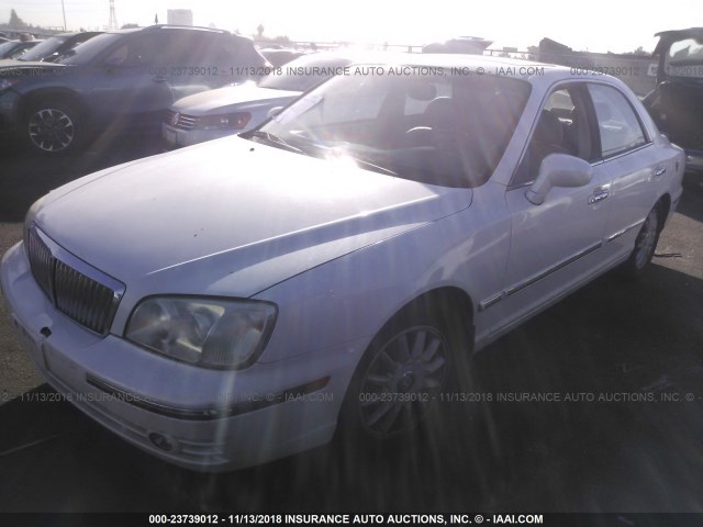 KMHFU45E64A282523 - 2004 HYUNDAI XG 350 WHITE photo 2