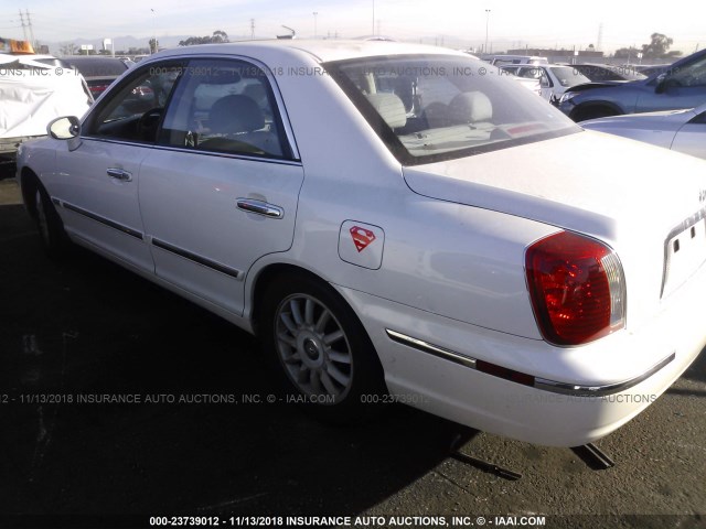 KMHFU45E64A282523 - 2004 HYUNDAI XG 350 WHITE photo 3