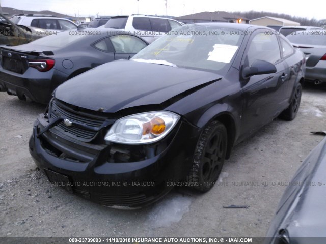 1G1AL15FX77339308 - 2007 CHEVROLET COBALT LT BLACK photo 2