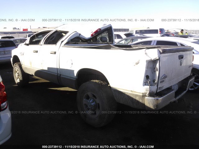 3D7KS28A88G192213 - 2008 DODGE RAM 2500 ST/SLT WHITE photo 3