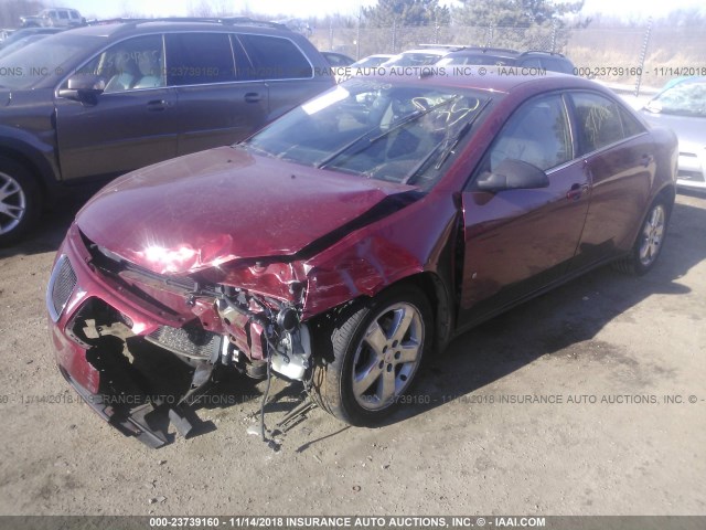 1G2ZH57N884217884 - 2008 PONTIAC G6 GT RED photo 2