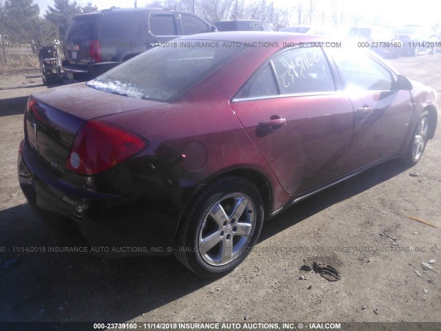 1G2ZH57N884217884 - 2008 PONTIAC G6 GT RED photo 4