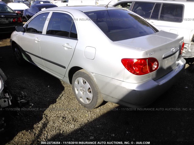 1NXBR32E14Z255937 - 2004 TOYOTA COROLLA CE/LE/S SILVER photo 3