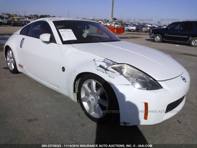 JN1AZ34E84T052355 - 2004 NISSAN 350Z COUPE WHITE photo 1