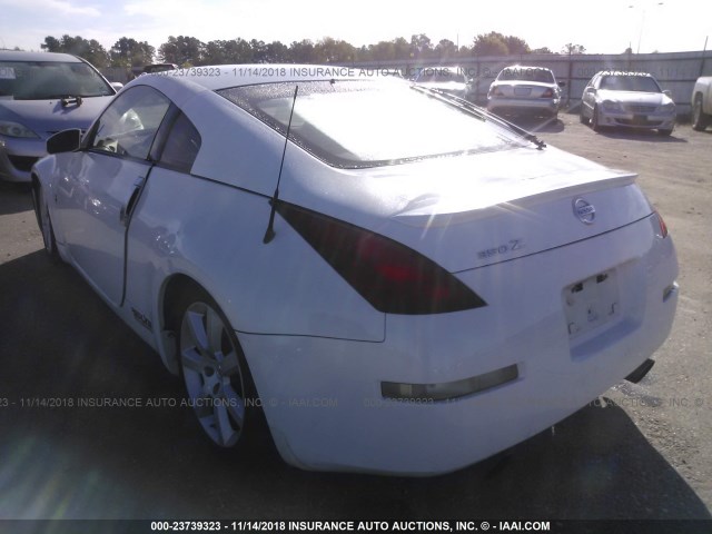 JN1AZ34E84T052355 - 2004 NISSAN 350Z COUPE WHITE photo 3