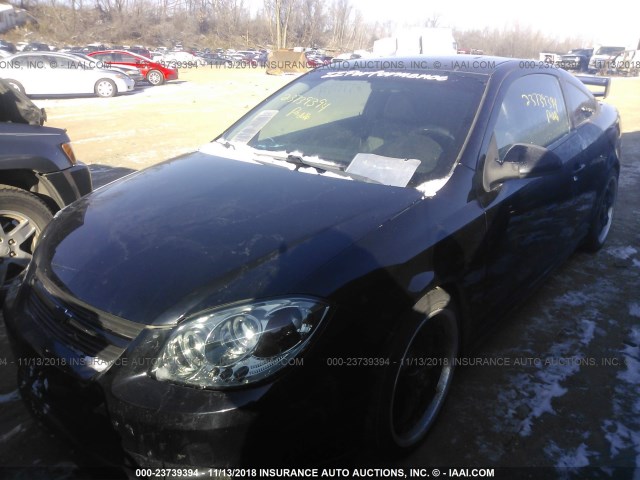 1G1AP11P567826479 - 2006 CHEVROLET COBALT SS SUPERCHARGED BLACK photo 2