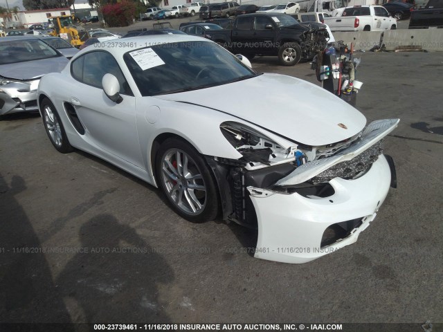 WP0AB2A84EK191772 - 2014 PORSCHE CAYMAN S WHITE photo 1