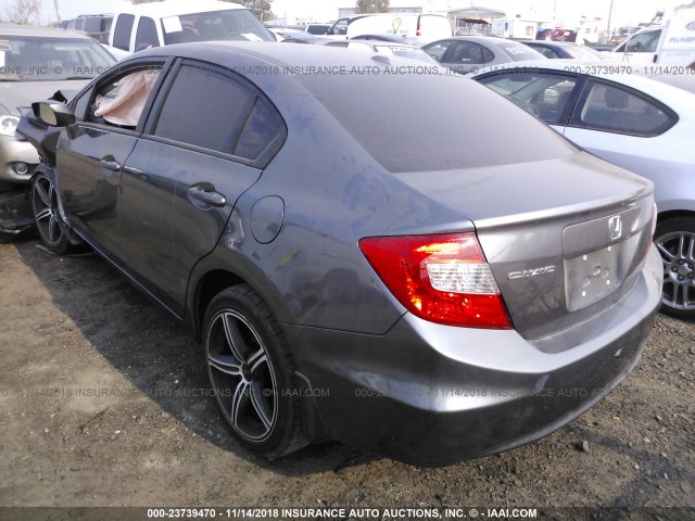 19XFB2F96CE329139 - 2012 HONDA CIVIC EXL GRAY photo 3