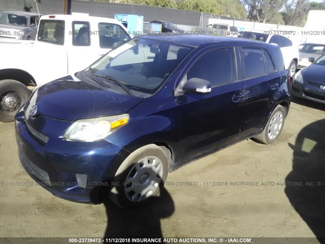 JTKKU10428J031223 - 2008 TOYOTA SCION XD BLUE photo 2