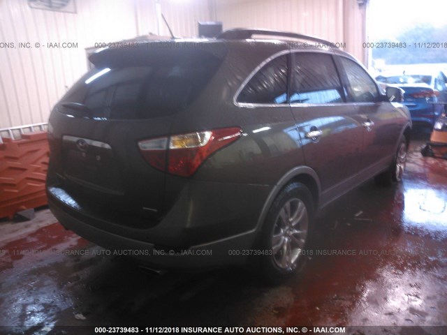 KM8NU4CC3CU181773 - 2012 HYUNDAI VERACRUZ GLS/LIMITED BROWN photo 4