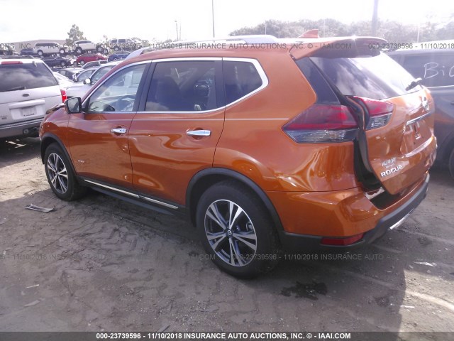 5N1ET2MT4JC803855 - 2018 NISSAN ROGUE SV HYBRID/SL HYBRID ORANGE photo 3