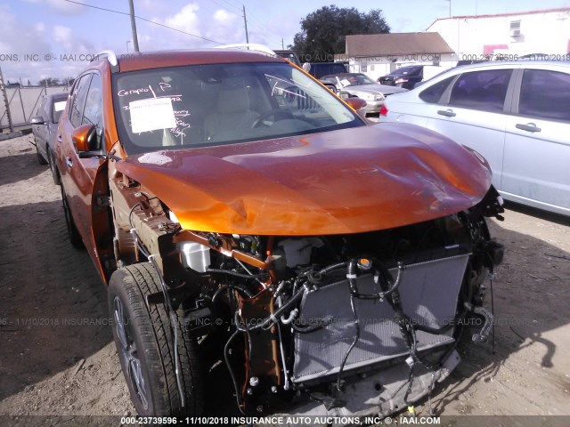 5N1ET2MT4JC803855 - 2018 NISSAN ROGUE SV HYBRID/SL HYBRID ORANGE photo 6