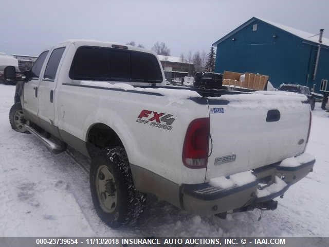 1FTWW31P07EB01820 - 2007 FORD F350 SRW SUPER DUTY WHITE photo 3