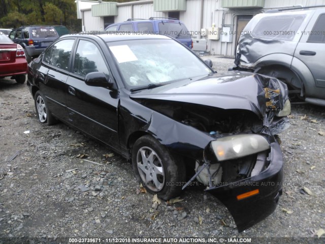 KMHDN46D14U731390 - 2004 HYUNDAI ELANTRA GLS/GT BLACK photo 1