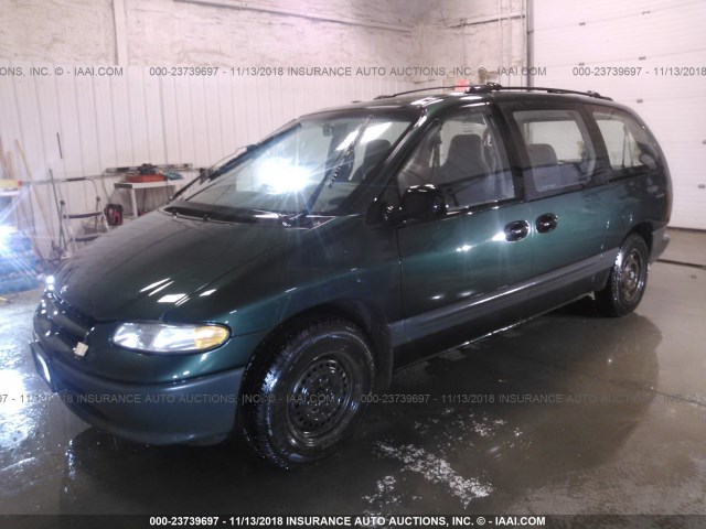 1B4GT44L4VB220963 - 1997 DODGE GRAND CARAVAN SE GREEN photo 2