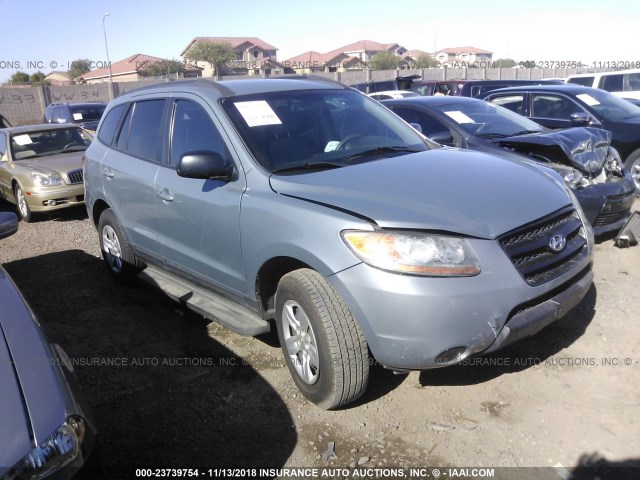 5NMSG13D59H243017 - 2009 HYUNDAI SANTA FE GLS BLUE photo 1