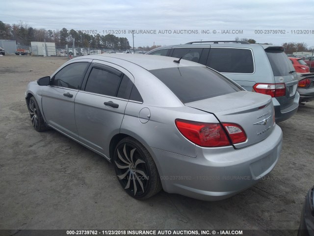 1C3LC46B19N513749 - 2009 CHRYSLER SEBRING LX SILVER photo 3